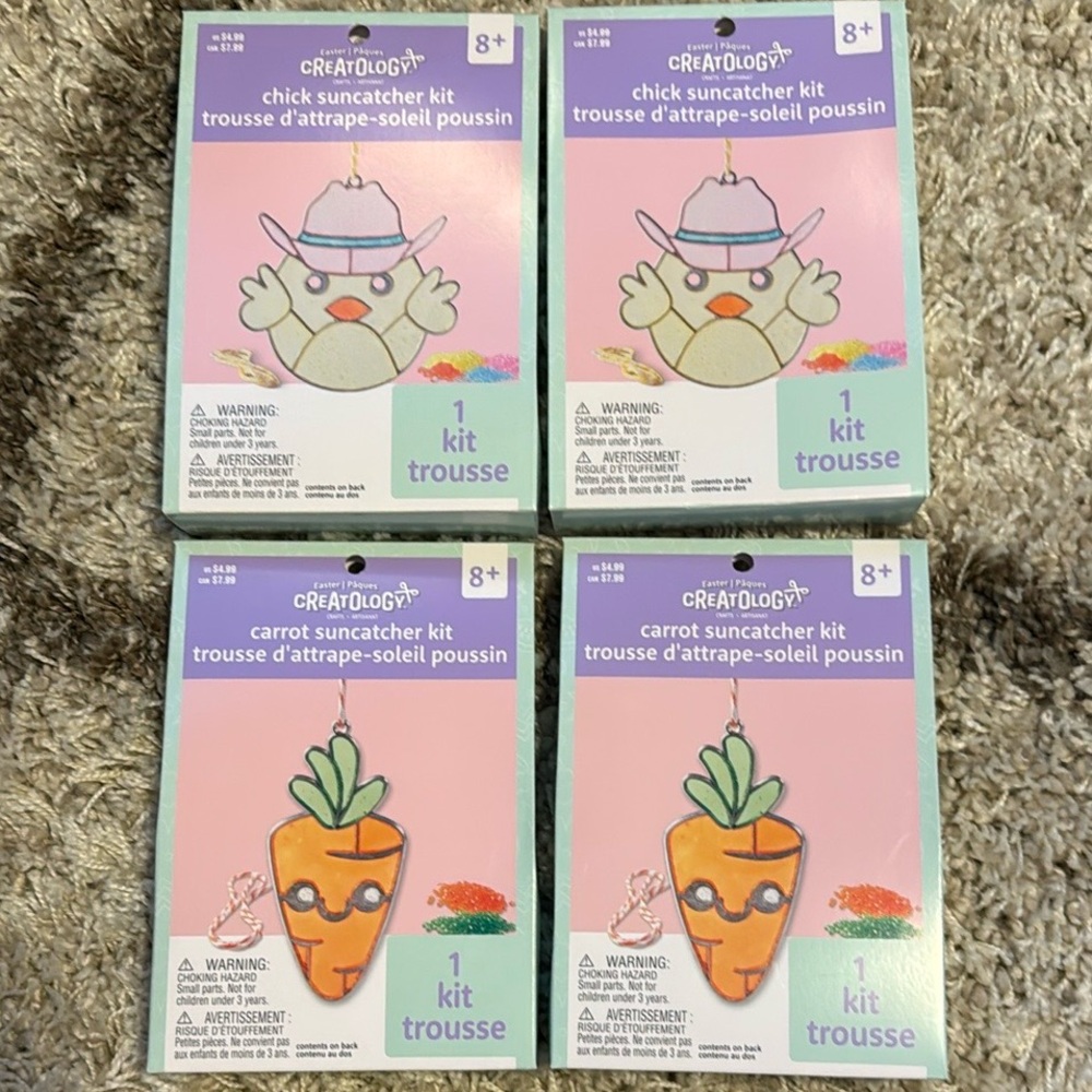 🌻 Bundle of 4 DIY Suncatcher Craft Kits